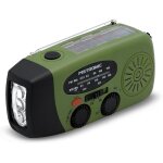 Radio fm solaire portable chargement 2000mah dynamo - poste avec bouton sos urgence - fonction torche ...