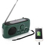 Radio a pile survie, radio a pile am / fm avec lampe de poche led chargeur de t�l�phone d'urgence pour ...