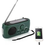 Radio a pile survie, radio a pile am / fm avec lampe de poche led chargeur de t�l�phone d'urgence pour ...