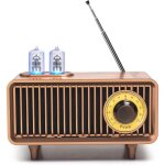 Radio portable bluetooth r�tro en vintage classique design caisson de basses super graves avec radio ...