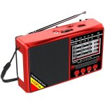 Radio portable fm / am / sw toutes bandes ? mini r�cepteur radio � piles, haut - parleur bluetooth compatible, ...