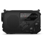 Radio portable philips avec lampe torche noir