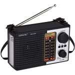 Radio portable solaire fm / am / ondes courtes, haut - parleur bluetooth, lecteur mp3, rechargeable, ...