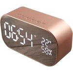Radio - rveil numrique, haut - parleur bluetooth sans fil, chargement usb, lecture de carte aux tf ...