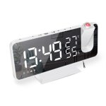 Radio r�veil projecteur cross - border amazon - affichage grand �cran temp�rature / humidit� - horloge ...