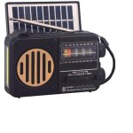 Radio solaire portable avec haut - parleur bluetooth, lampe de poche led et lecteur mp3 ? r�cepteur fm ...