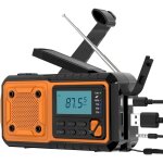 Radio solaire radio portable, d'urgence mto 4000mah radio  manivelle avec fm / am(mw) / sw / wba radio ...