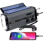 Radio solaire d'urgence � manivelle - radio - radio d'urgence - radio m�t�o - radio de secours - urgence ...