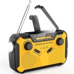Radio de survie portable � dynamo, radio � batterie am / fm avec banque d'alimentation 3000 mah / alarme ...