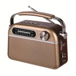 Radio vintage grandes ondes aspect bois, am / fm / sw lecteur usb / carte micro sd prise secteur ou pile ...