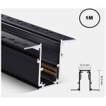 Rail magntique encastr noir 48v 1 mtre accessoires pour rail magntique - jandei