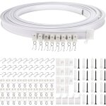 Rail de plafond pliable rail de rideau incurv montage de rideau de plafond flexible rail de fentres ...