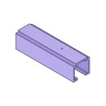Krona koblenz - rail pour porte suspendue charge max 40 kg 0400 / 1 - 4000 mm