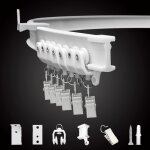 Rail de rideau de plafond flexible, pliable, support mural de plafond, syst�me de rail de rideau incurv� ...