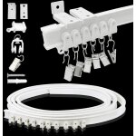 Rails de rideaux de plafond, supports plafond / mur de 4 m�tres, s�parateurs de pi�ce, syst�mes de rails ...