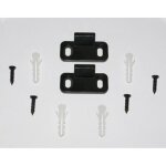 Rails de sol de porte de grange, paquet de 2 butées de porte de grange noires en plastique en acier au ... Rails de sol de porte de grange, paquet de 2 butées de porte de grange noires en plastique en acier au ...