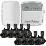 Rain bird - programmateur d'arrosage automatique wifi rc2 8 zones extrieur 8 electrovannes 100 hv 24v ...