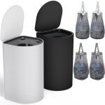 Rainsworth - panier � linge avec couvercle, 140l collecteur de linge - 4 sacs � linge amovibles