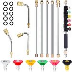 Rallonge de lance nettoyeur haute pression, 4000psi barres d'extension pour nettoyeur haute pression ...