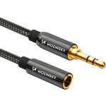 Rallonge mini jack femelle - mle rallonge aux 3m noir