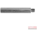 Rallonge patte � vis 7x30 pas de 150 acier zingu� - 1 pi�ce