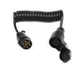 Rallonge remorque c�ble 713 broches male femelle extension c�ble 2m 12v rallonge prise remorque faisceau ...