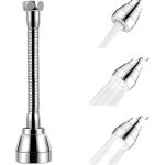 Rallonge de robinet pivotante � 360�, a�rateur de cuisine, douchette d'�vier, buse en laiton, 3 modes, ...