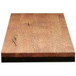 Pier import - rallonge pour table ronde extensible en ch�ne brun 130 cm palerme (40 cm)