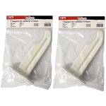 Ram - lot de 2 supports � visser pour radiateur en fonte type traditionnel - longueur axe 140 mm - longueur ...