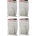 Ram - lot de 4 supports  visser pour radiateur en fonte type traditionnel - longueur axe 65 mm - longueur ...