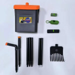 Ramasse - crottes canin pivotant avec r�teau et bac pivotants, pelle � d�jections canines r�glable de ...