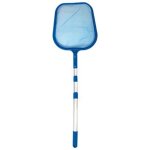 Ramasse - feuilles plat + perche extensible pour piscines de 0, 50 � 1, 5 m
