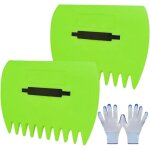 Ramasse - feuilles, rteau  main rutilisable avec gants, pinces multifonctions, collecteur de feuilles ...