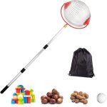 Ramasse noix, chtaignes et marrons, collecteur de noix rglable et lger pour l'extrieur, rouleau ramasse ...