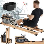 Rameur en bois pliable en h�tre massif 6 niveaux de difficult� et une capacit� de charge de 150 kg
