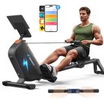 Rameur �lectromagn�tique, 16 niveaux de r�sistance, auto - aliment�, �cran lcd, connect� app, pliable, ...