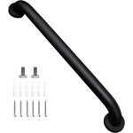 Rampe de salle de bain en acier inoxydable 304, convient pour baignoire et escalier, noir mat, 50 cm