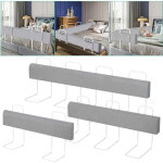 Randaco 200 cm - barri�re de lit protection pour lit d'enfant - 5 r�glable en hauteur d�formable - extra ...