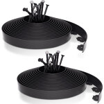 Randaco 20m bordure de pelouse en plastique, flexible bordure de jardin bordure de gazon d�corative de ...