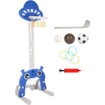 Randaco 4 en 1 panier de basket - ball sur pied 114 - 152 cm hauteur r�glable avec basket, football, ...