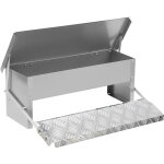 Randaco 4x mangeoire poules automatique 5kg ? distributeur en acier galvanis� avec p�dale auto - ouverte ...