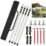 Randaco accessoires pour kiosque, barnum et tonnelle ? 4 pcs m�ts de tente t�lescopiques r�glables 88?234 ...