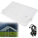 Randaco b�che pe pour poulailler 3, 43 � 2, 0 m ? couverture imperm�able et anti - uv avec 14 tendeurs, ...