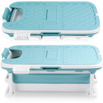 Randaco baignoire pliable pour adultes avec housse - seau bain en umweltfreundliches pp + tpe - 149x60x50cm ...