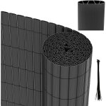 Randaco canisse en pvc pour jardin balcon terrasse ? brise - vue et brise - vent, stable et moderne gris ...