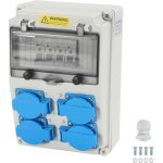 Randaco coffret de chantier r�partiteur de courant de construction, r�partiteur mural avec disjoncteur, ...