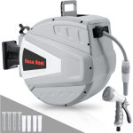 Randaco d�vidoir mural automatique 30m - enrouleur de tuyau arrosage enrouleur automatique - pivotement ...