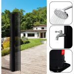 Randaco douche solaire 20 l avec montage pivotant et douchette pour les pieds - avec grande housse de ...