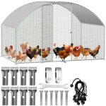 Randaco enclos poulailler enclos ext�rieur acier galvanis� avec grillag� und auvent cage pour animaux ...