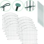 Randaco ensemble de cl�ture d'�tang cl�ture de bassin jardin fil de fer cl�ture grillag�e portillon enclos ...